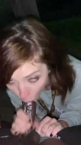 White slut worships my black dick