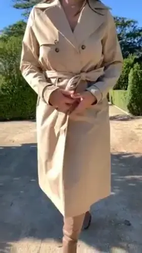 The only way I know how to wear a trench coat