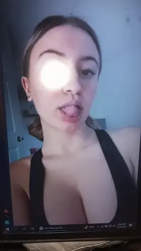 Irl busty slut Cockslapped into Cumshot