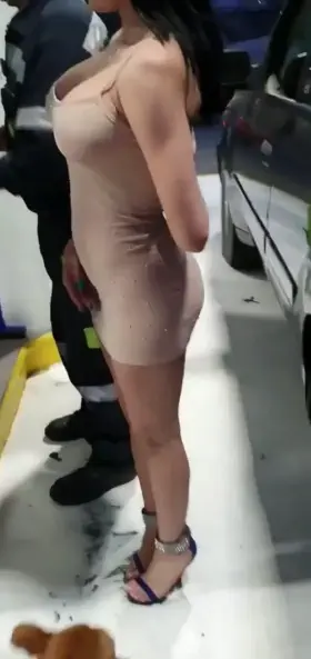 Showing it all at the petrol station