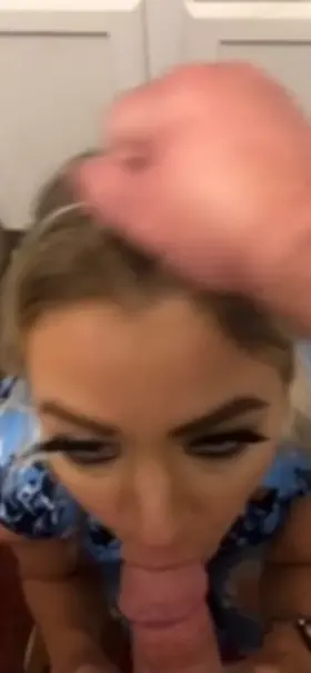 No Good used up Blonde White Trash Whore Sucking Cock