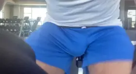 Huge balls on the bike