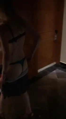 Skinny tight ass hotwife showing off her tight ass. Would you walk by or stop…?