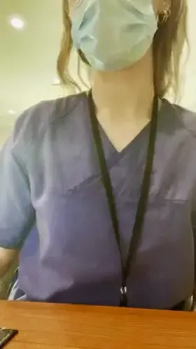 Would you like a flash of some perky nurse tits while I should be documenting?