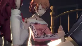 Threesome Mitsuru Kirijo and Yukari Takeba