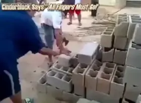 Thief gets fingers chopped off