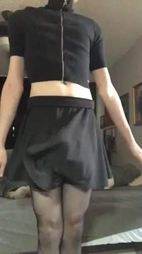Wanna see under my skirt? 🥰