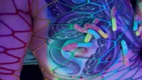 eating sweets with my gf