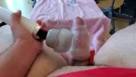 Huge fan of my Doxy + cock attachment! When I recorded this, it had been 5 days since my GF had drained me