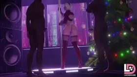 Android 2B Twerks on a pole for BBCs (Laosduude)[Nier Automata]