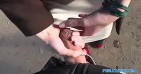 PublicAgent Naughty redhead fucked outdoors
