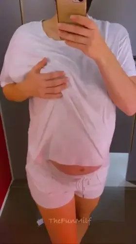 Would you have fun with a pregnant mom in the change room?