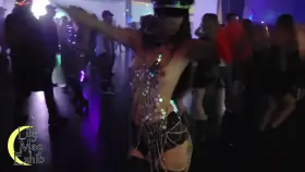 Tits slipped out dancing in a crowded nightclub