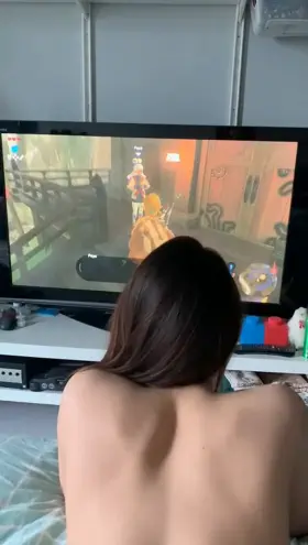 Can we take turn eating ass and playing Zelda?