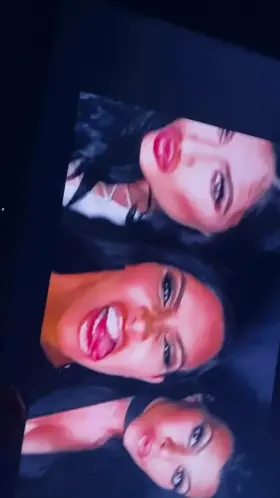 Celebrity Cumtribute - Kardashian Spraying