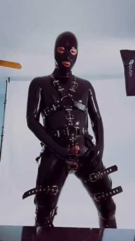 Cumshot in Latex