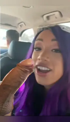 Sasha taking it delightfully