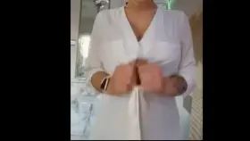 Ripping Her Shirt Open