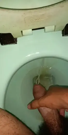 Pissing while hard