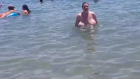 Coming out of the water!