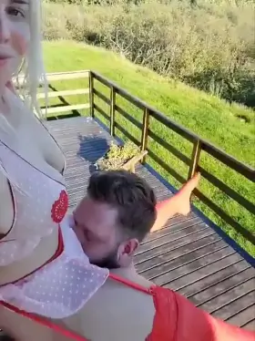 Spending quality time outdoors on daddy's shoulders