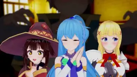 Adventurer Trainer, a dating sim set in Konosuba universe, is publicly available!