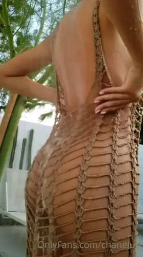 Chanel Uzi showering