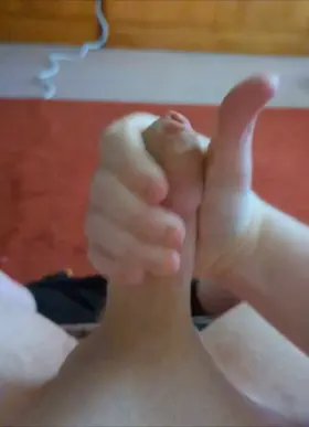 uncut dick cumming :)