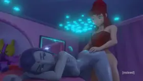 Raven gets fucked by Futa Starfire (MsLewd)