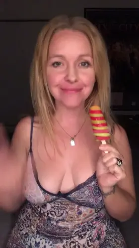 Wanna share my ice pop? Its thick and juicy - just the way i like it