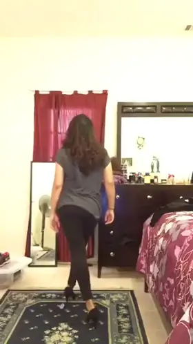 indian babe practicing lapdance