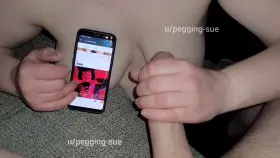 Love how hard he gets when we look at cocks together