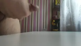 This white table needs some fresh colours.