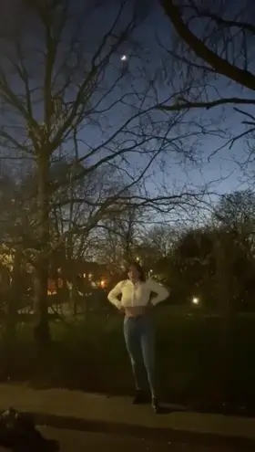 My first flash on a busy London street x [GIF]