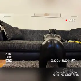 Should I get a giant kitty litter tray and poop and piss in my latex outfit