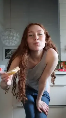 Maybe you can eat me while I eat breakfast?