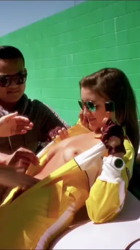 Alyssa rAce -- Behind the scenes (GIF)