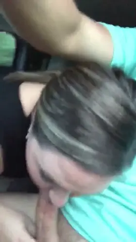 Sucking his cock while my husband follows us in his car!