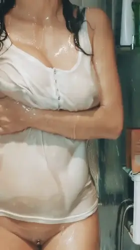 My wet version of titty reveal...