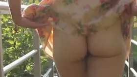 Evening Walk Without Panties