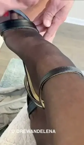 Love when he drenches my feet and heels . 47F