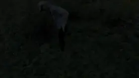 Me peeing in the woods! [f]