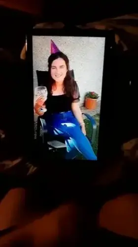 13 big shots of cum on her big day