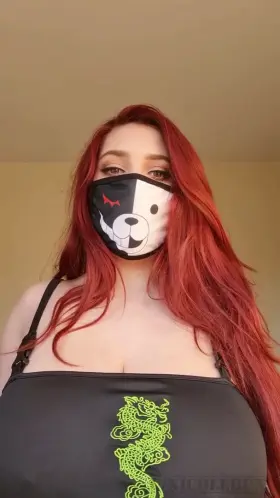 Mask on tits out! “Nicole Bun”