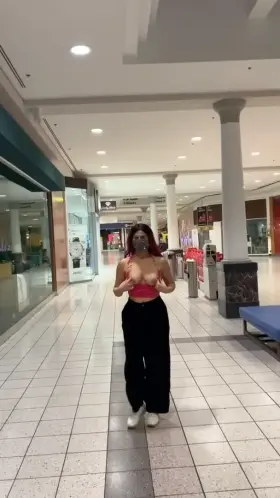 letting the puppies out in the mall!!