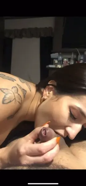 She loves to suck a lot