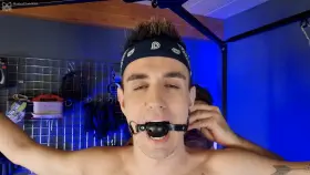 Anniversary video! My #slaveboy had a very rough night!😈 Chained and gagged in a forced pose.⛓ #Edging🍆 for 1.5 hours, #cbt and #electroplug for complete enjoyment! #ruined and #ForcedOrgasm 3 times!🥵💦 Oh,and locked again!🔒 Follow me and join my world!