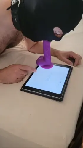 [M] Training myself to breathe around the cock.