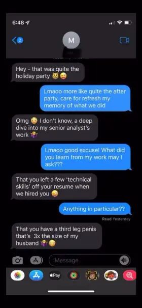 My Married PAAG Manager was a Ho-Ho-Ho & clapped her cheeks on my BWC “3x the size of her husband” 🎅 😜🍆