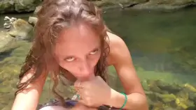 took a little trip today, met a stranger & i gobbled on his cock ;)